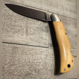 George Herron! Stainless steel with an ivory handle. Forged in 2005.